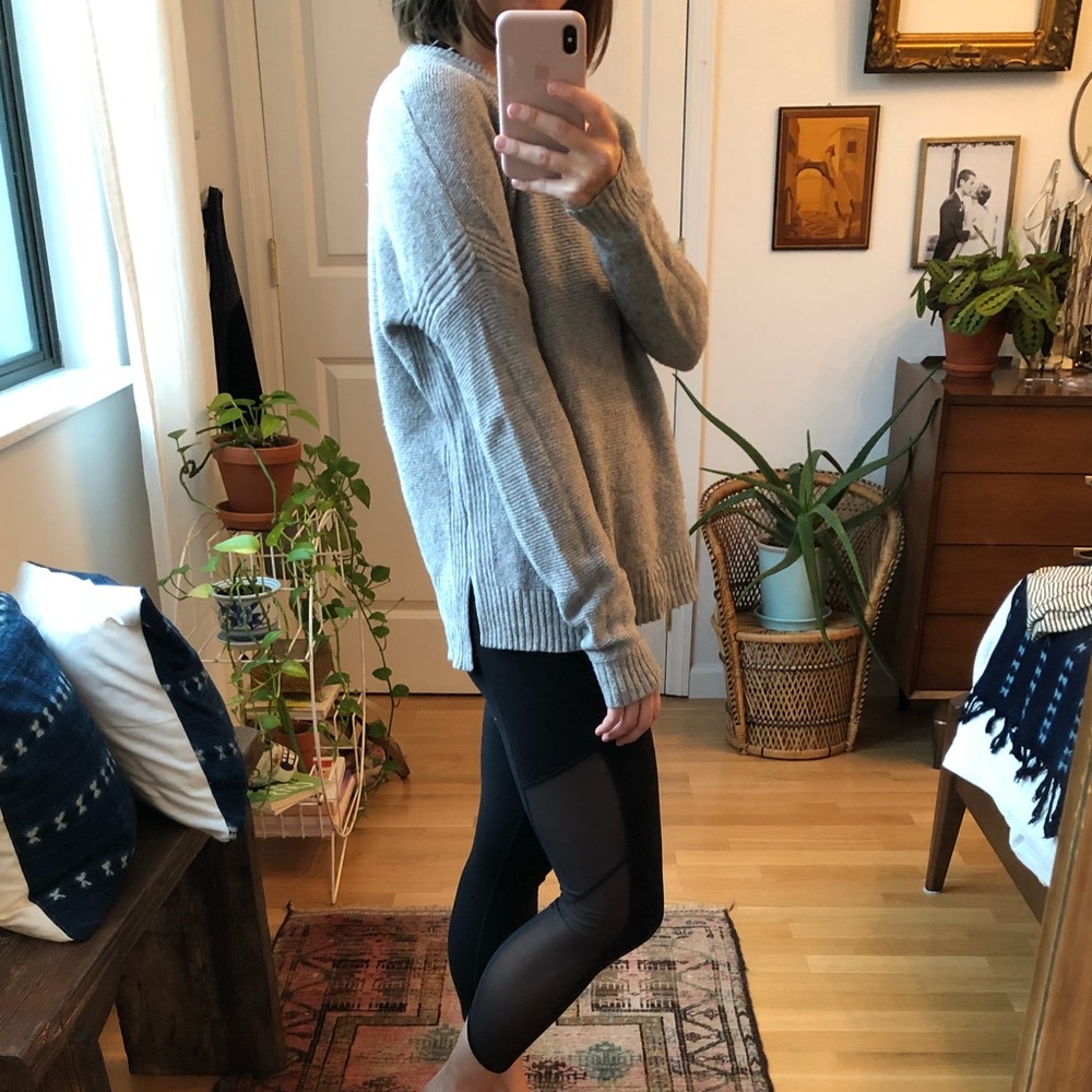 Light weight grey Madewell sweater